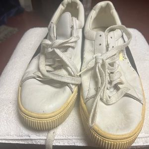 Classic puma basket with the faded sole